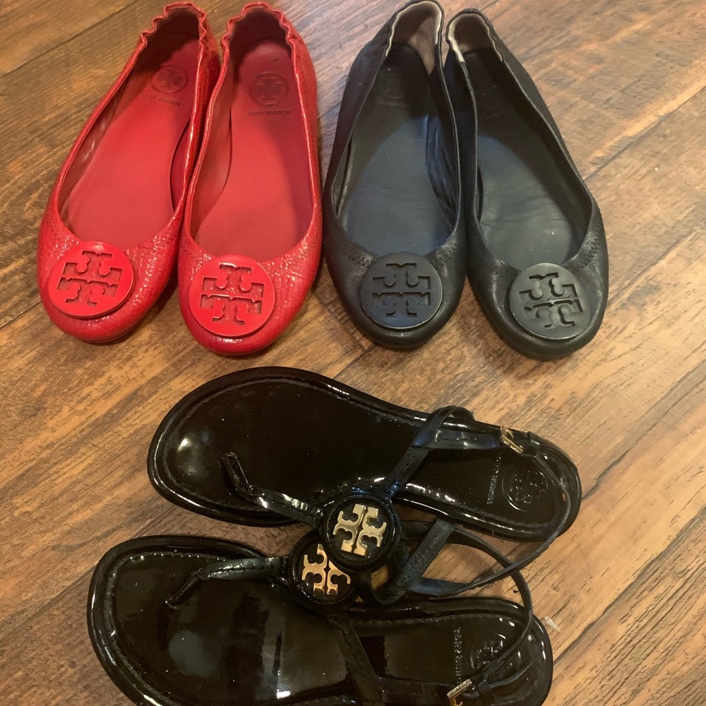 (Sold)Tory Burch flats and sandal